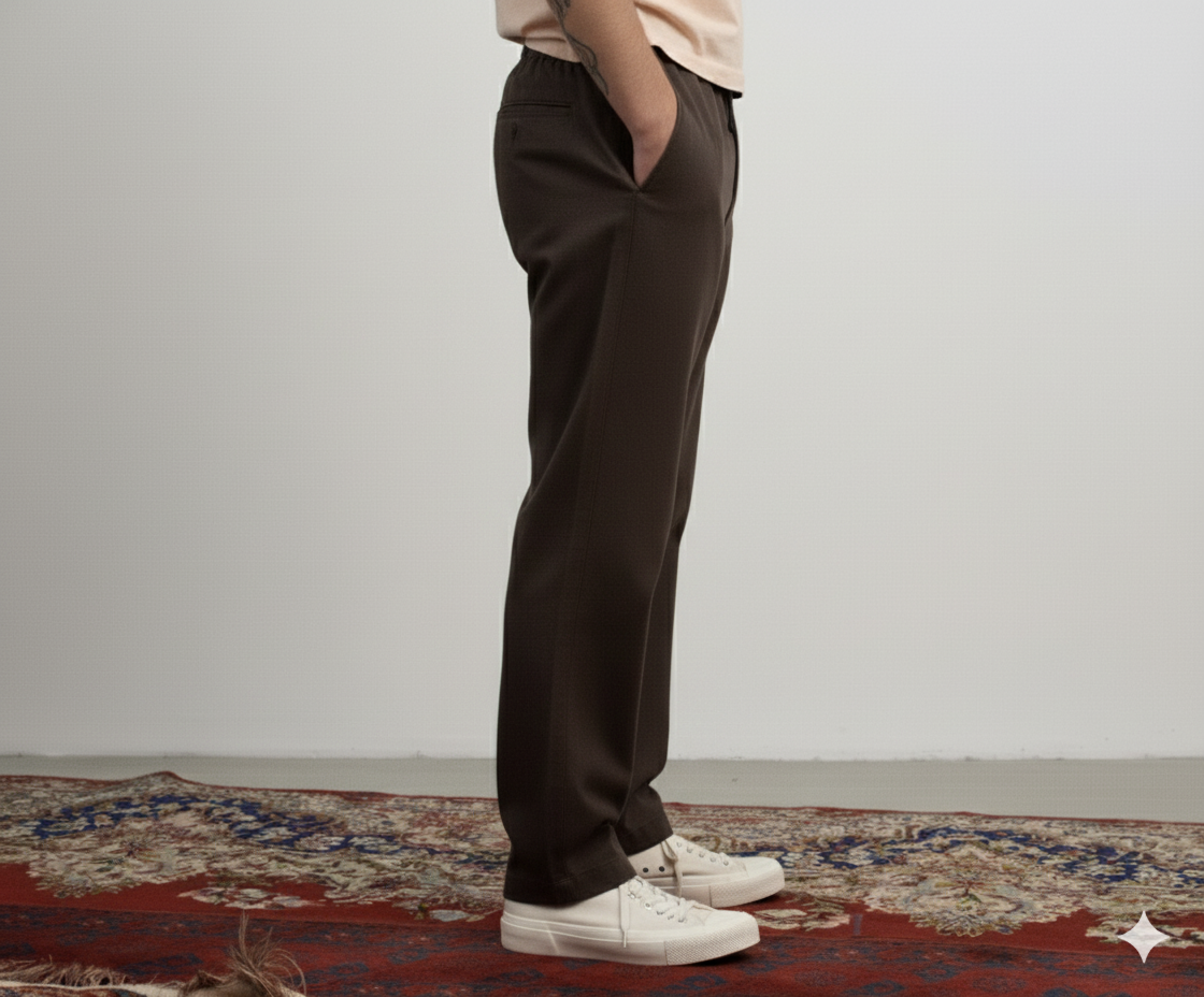 Dark Brown Linen Pant