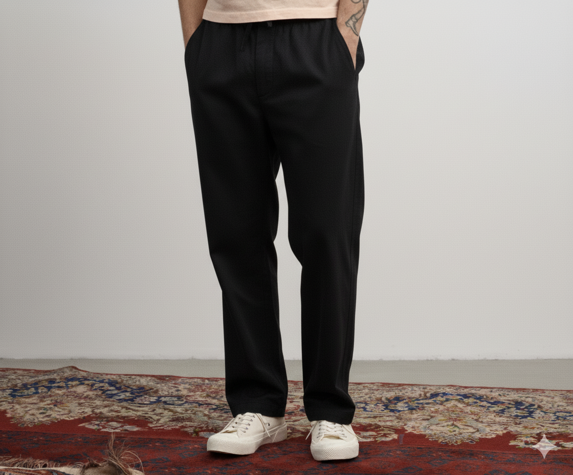 Black Linen Pant