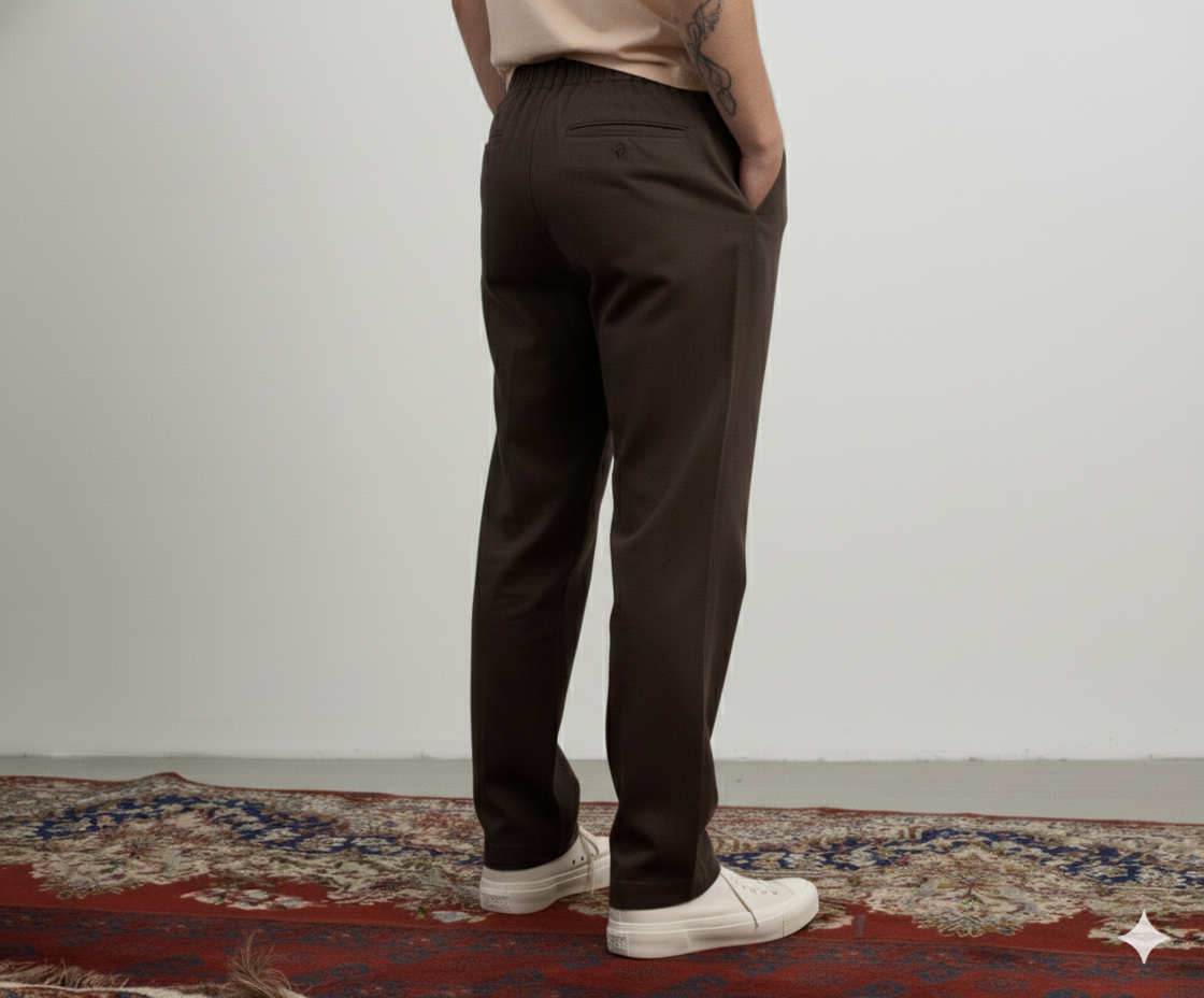 Dark Brown Linen Pant