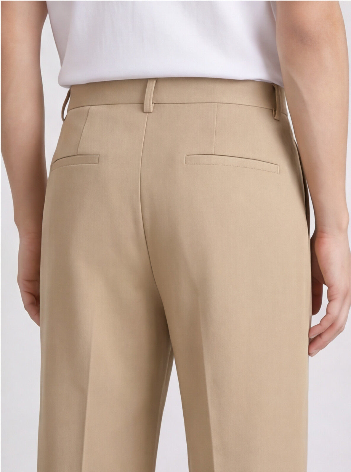 Beige Korean Pants