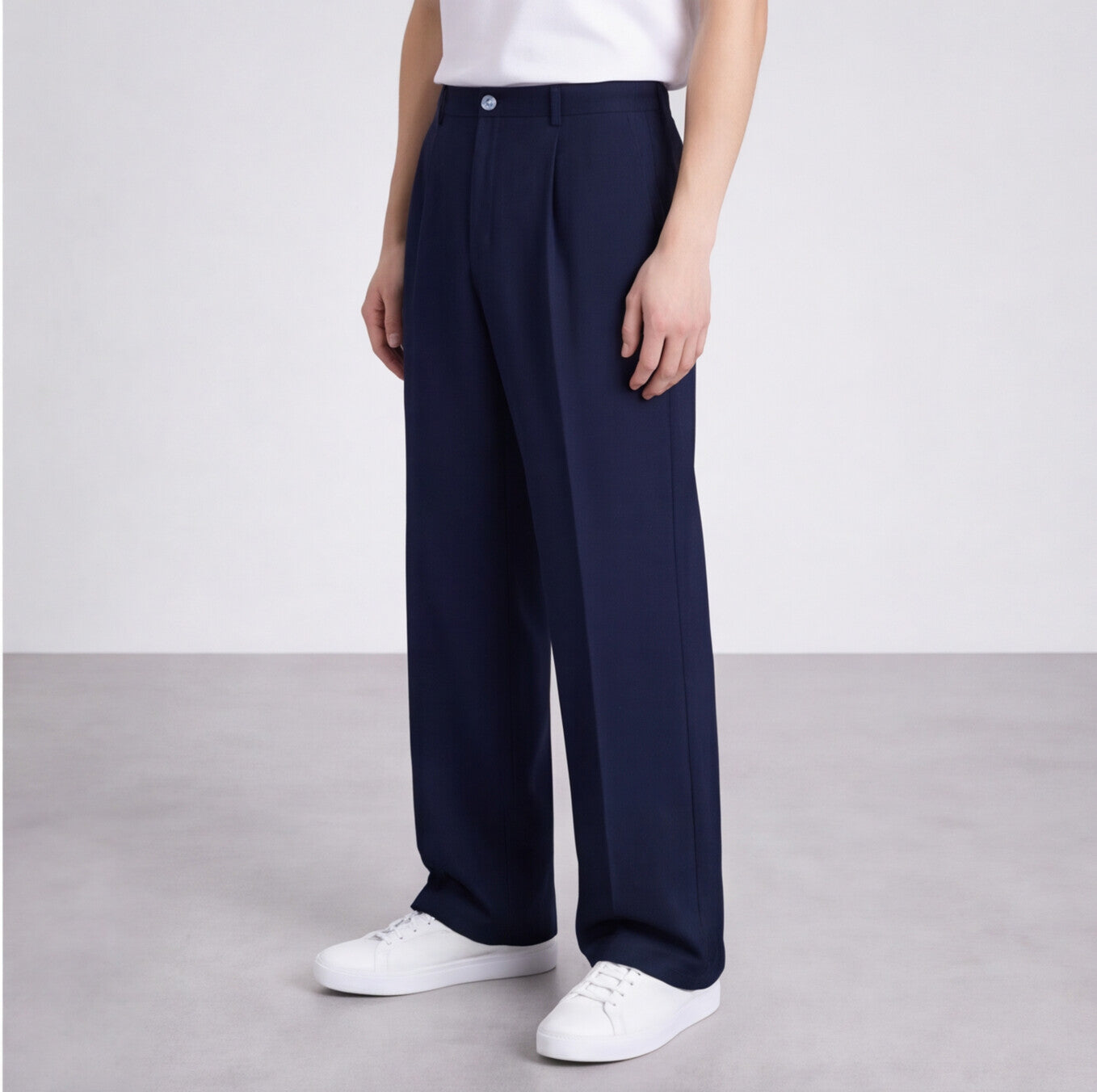 Navy Blue Korean Pants