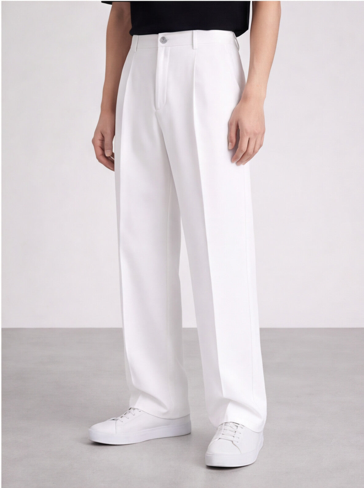 White Korean Pants
