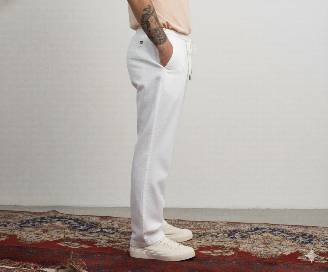 White Linen Pant
