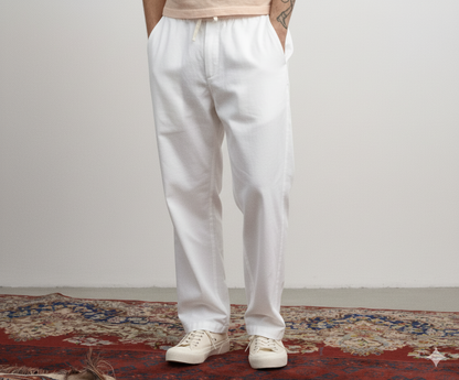 White Linen Pant