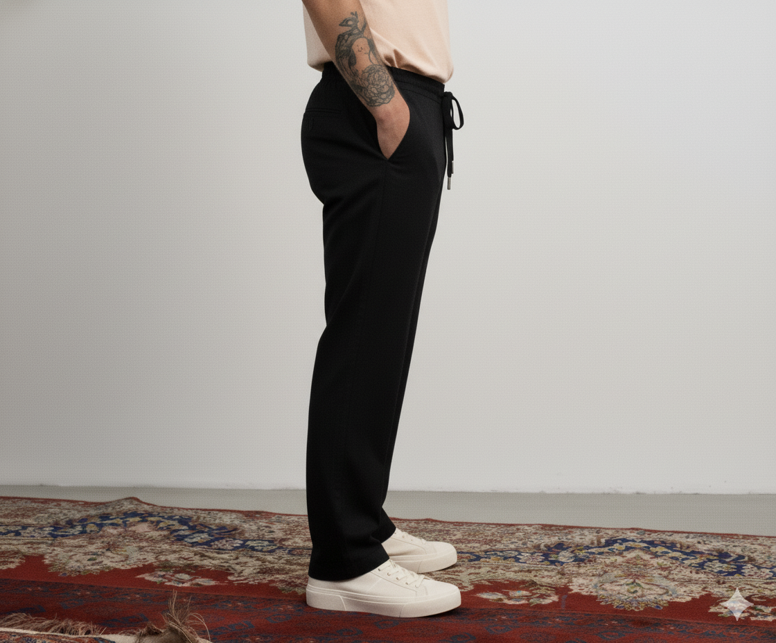 Black Linen Pant