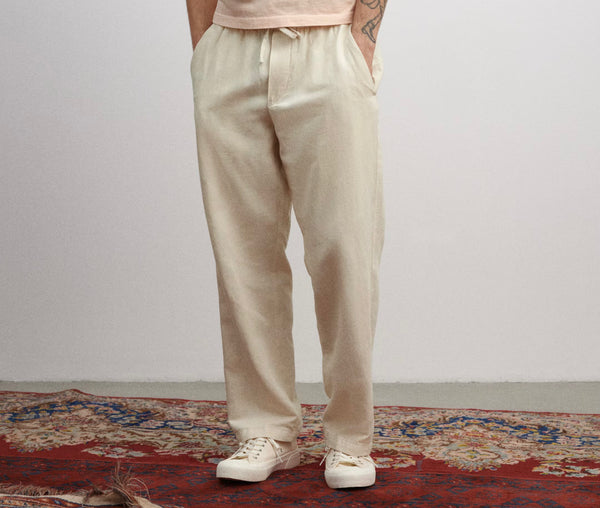 Beige Linen Pant