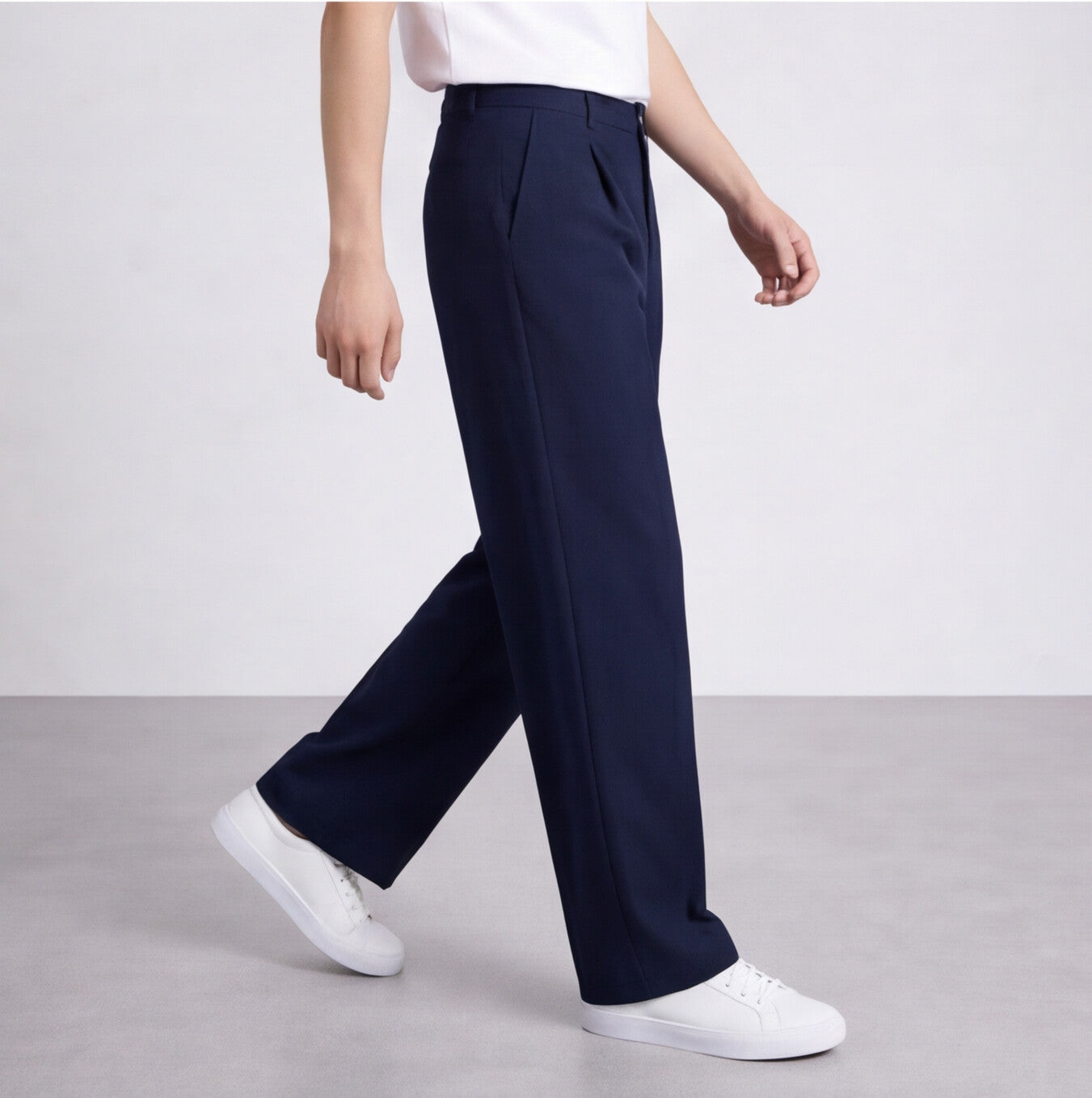 Navy Blue Korean Pants
