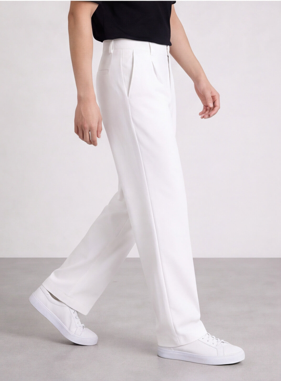 White Korean Pants